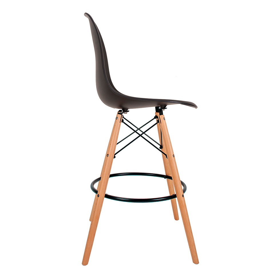 Conjunto com 2 Banquetas Charles Eames Preto