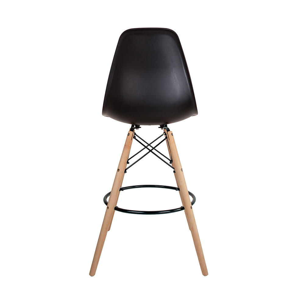 Conjunto com 2 Banquetas Charles Eames Preto