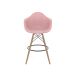 Conjunto com 2 Banquetas Eames Arm DSW Rosa