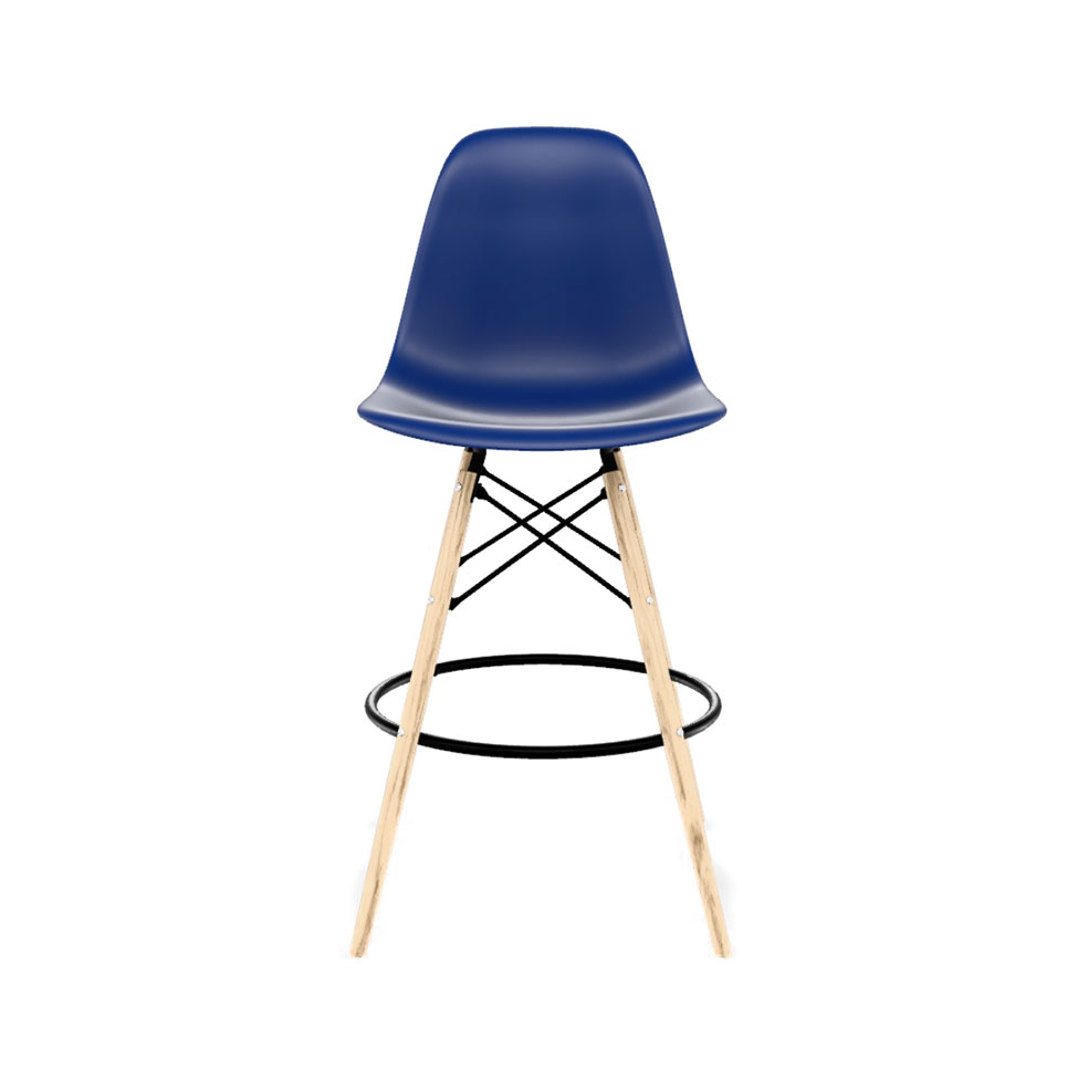 Conjunto com 2 Banquetas Eames DSW Azul