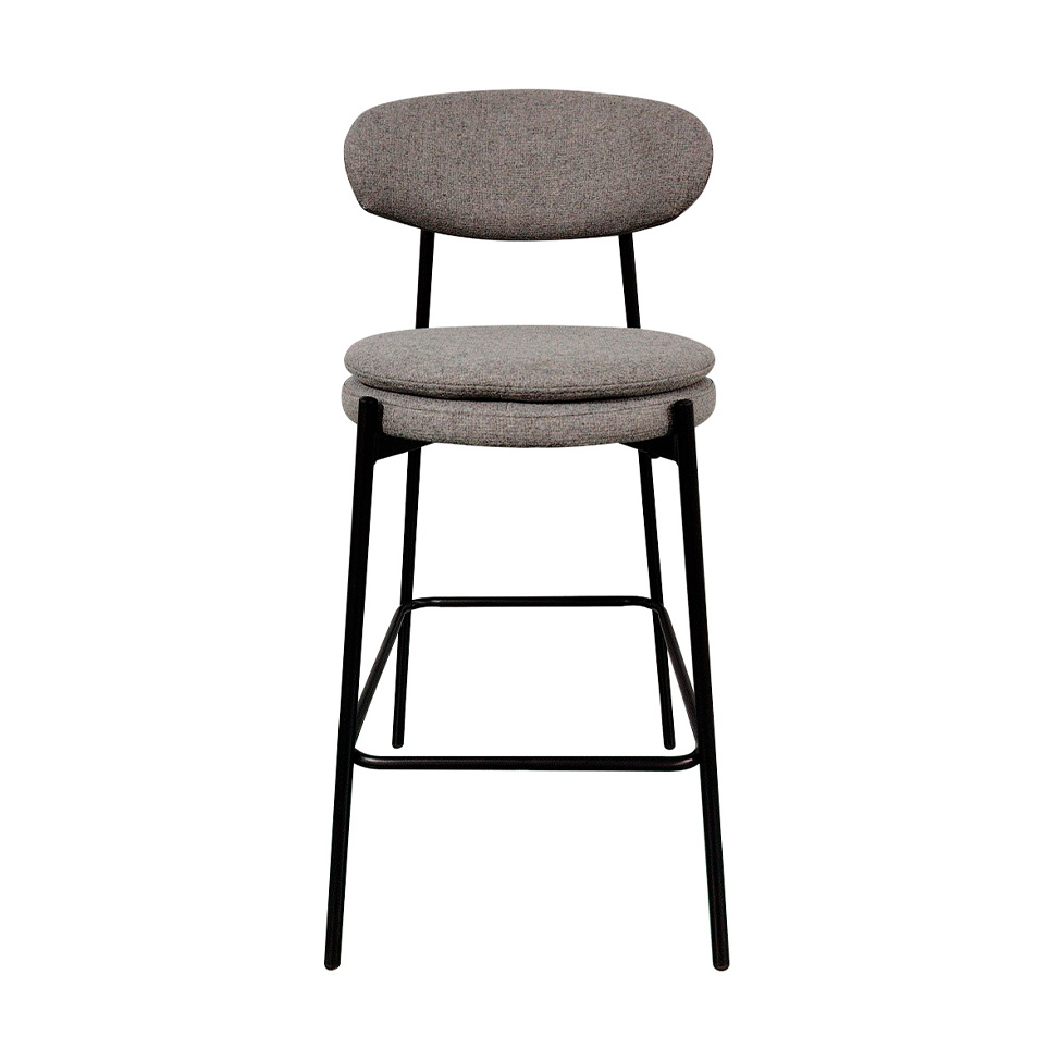 Conjunto com 2 Banquetas Fixas Piscis Cinza Claro