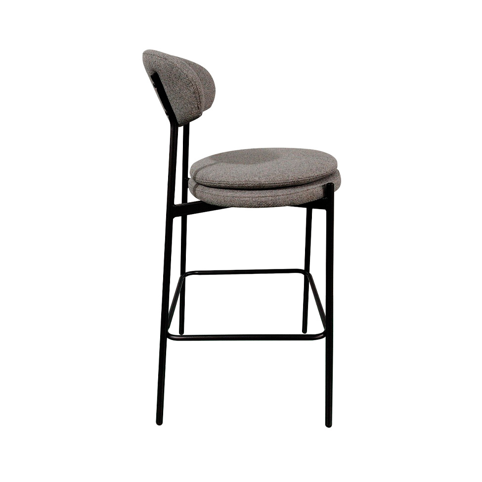 Conjunto com 2 Banquetas Fixas Piscis Cinza Claro
