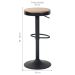 Conjunto com 2 Banquetas Giratórias Bayonne Preto