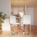 Conjunto com 2 Banquetas Giratórias Marilyn Branco