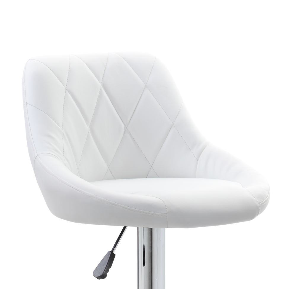 Conjunto com 2 Banquetas Giratórias Milano Branco