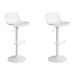 Conjunto com 2 Banquetas Giratórias Rennes Branco