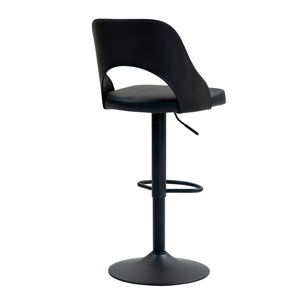 Conjunto com 2 Banquetas Giratórias Riva Preto