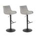 Conjunto com 2 Banquetas Giratórias Sommer Cinza