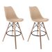 Conjunto com 2 Banquetas Saar Bege