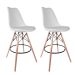 Conjunto com 2 Banquetas Saar Branco