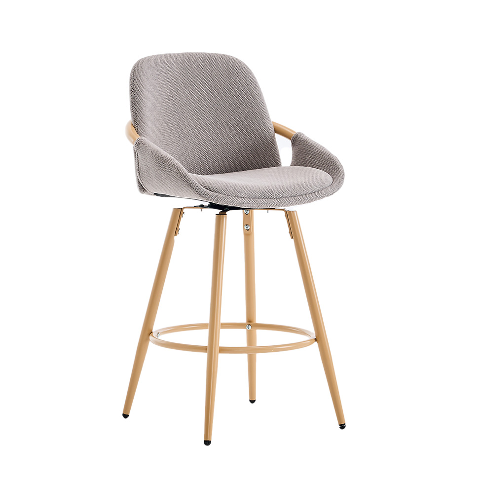 Conjunto com 2 Banquetas Vita Cinza Claro