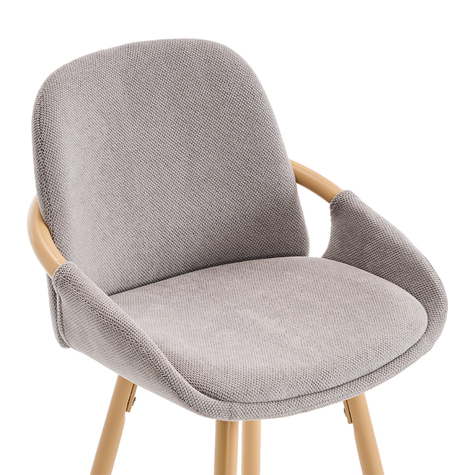 Conjunto com 2 Banquetas Vita Cinza Claro