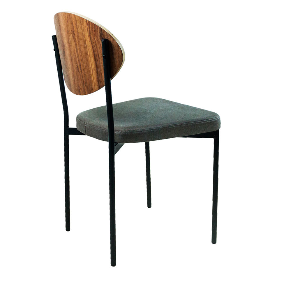 Conjunto com 2 Cadeiras Bella Wood Cinza