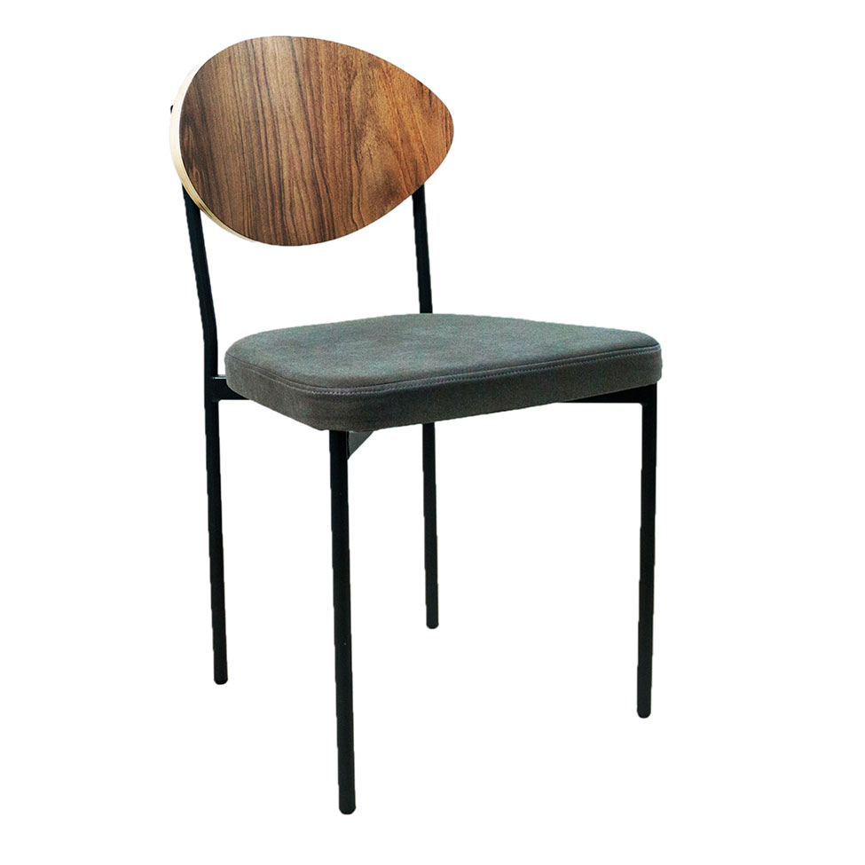 Conjunto com 2 Cadeiras Bella Wood Cinza