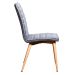 Conjunto com 2 Cadeiras Chambly Cinza Escuro