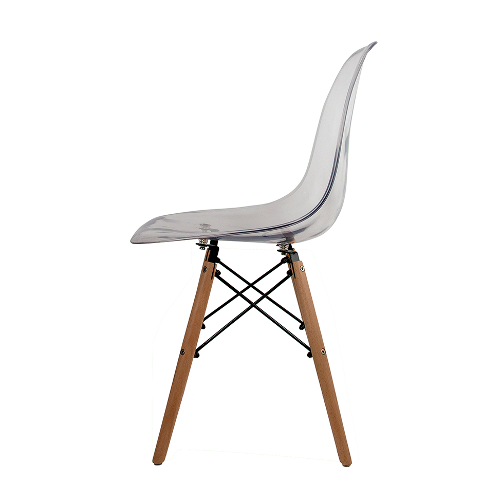 Conjunto com 2 Cadeiras Charles Eames Cristal