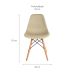 Conjunto com 2 Cadeiras Charles Eames Fendi