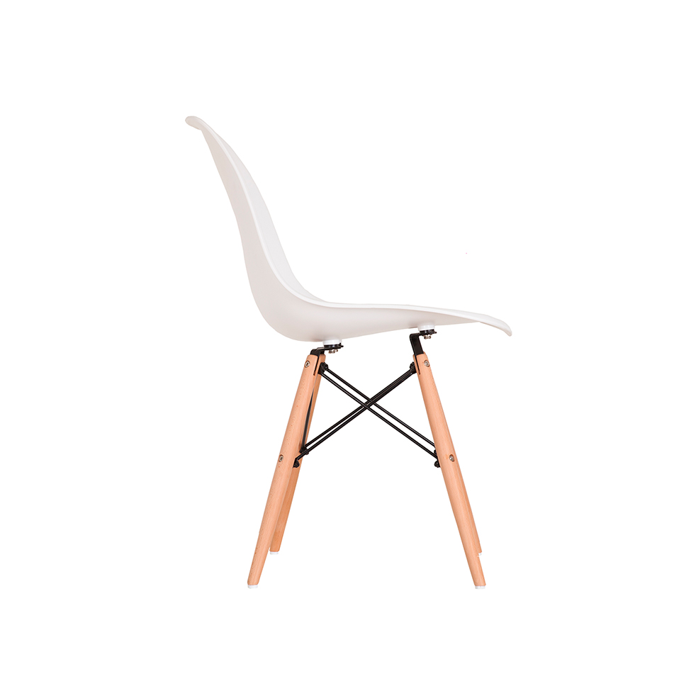 Conjunto com 2 Cadeiras Charles Eames I Branco