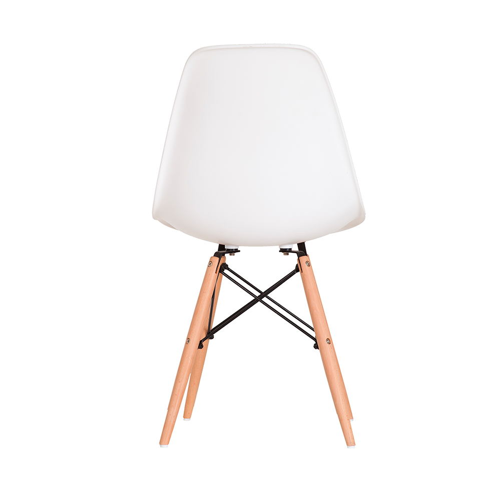 Conjunto com 2 Cadeiras Charles Eames I Branco