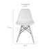 Conjunto com 2 Cadeiras Charles Eames II Branco