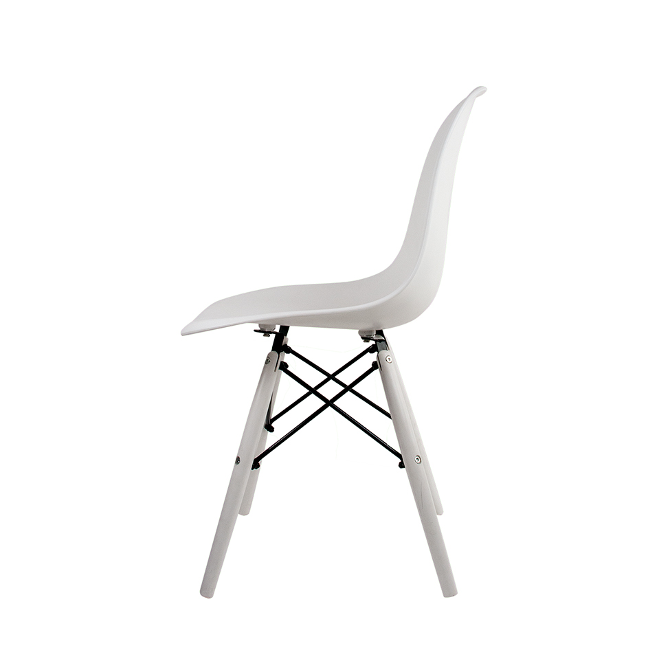 Conjunto com 2 Cadeiras Charles Eames II Branco