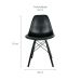 Conjunto com 2 Cadeiras Charles Eames II Preto