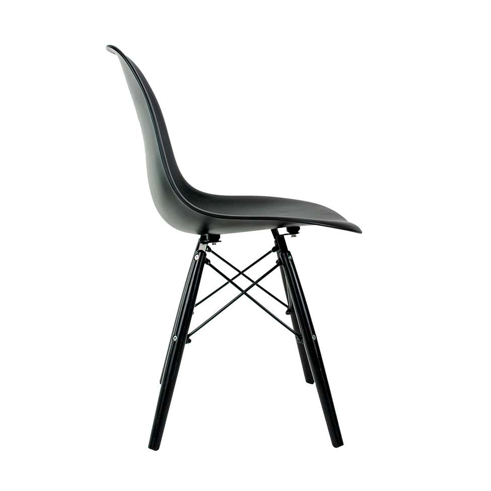 Conjunto com 2 Cadeiras Charles Eames Preto