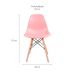 Conjunto com 2 Cadeiras Charles Eames Rosa