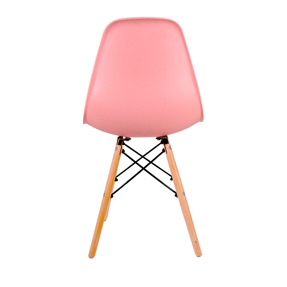 Conjunto com 2 Cadeiras Charles Eames Rosa