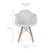Conjunto com 2 Cadeiras Charles Eames com Braço I Branco