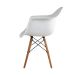 Conjunto com 2 Cadeiras Charles Eames com Braço I Branco