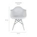 Conjunto com 2 Cadeiras Charles Eames com Braço II Branco