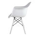Conjunto com 2 Cadeiras Charles Eames com Braço II Branco