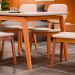Conjunto com 2 Cadeiras Detroit Linho Areia e Nature
