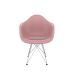 Conjunto com 2 Cadeiras Eames Arm Eiffel Rosa e Cromado