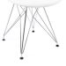 Conjunto com 2 Cadeiras Eames Cromado e Branco