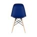 Conjunto com 2 Cadeiras Eames DSW Azul e Madeira