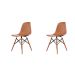 Conjunto com 2 Cadeiras Eames DSW Terracota