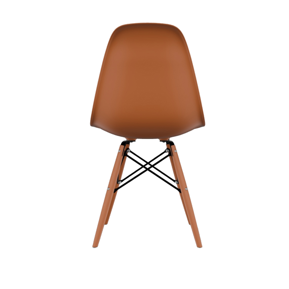 Conjunto com 2 Cadeiras Eames DSW Terracota