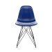 Conjunto com 2 Cadeiras Eames Eiffel Azul e Preto