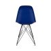Conjunto com 2 Cadeiras Eames Eiffel Azul e Preto