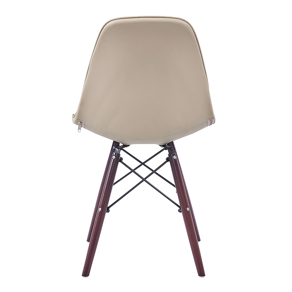 Conjunto com 2 Cadeiras Eames Eiffel Botonê Bege