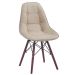 Conjunto com 2 Cadeiras Eames Eiffel Botonê Bege