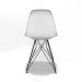 Conjunto com 2 Cadeiras Eames Eiffel Branco e Preto