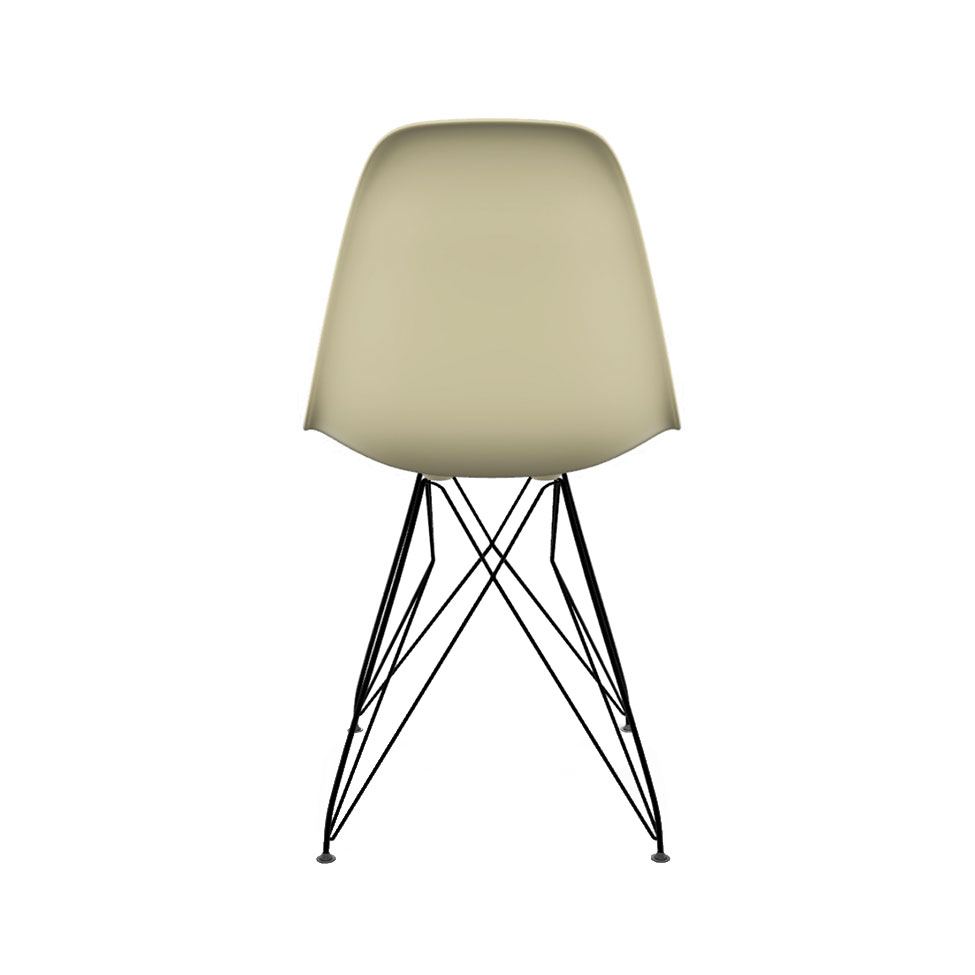 Conjunto com 2 Cadeiras Eames Eiffel Fendi e Preto
