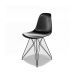 Conjunto com 2 Cadeiras Eames Eiffel Preto