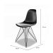 Conjunto com 2 Cadeiras Eames Eiffel Preto