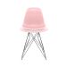 Conjunto com 2 Cadeiras Eames Eiffel Rosa e Preto