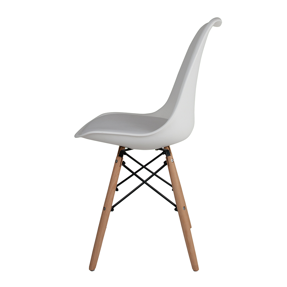 Conjunto com 2 Cadeiras Eames Saarinen Leda Branco