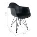Conjunto com 2 Cadeiras Eiffel Preto